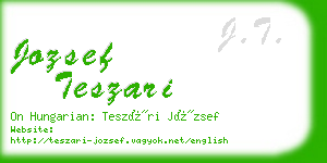 jozsef teszari business card